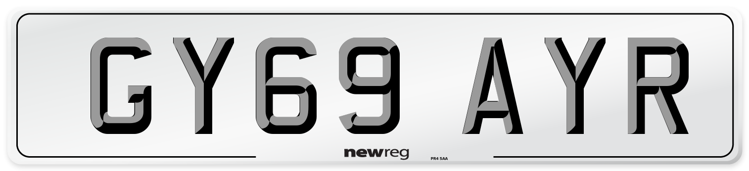 GY69 AYR Number Plate from New Reg